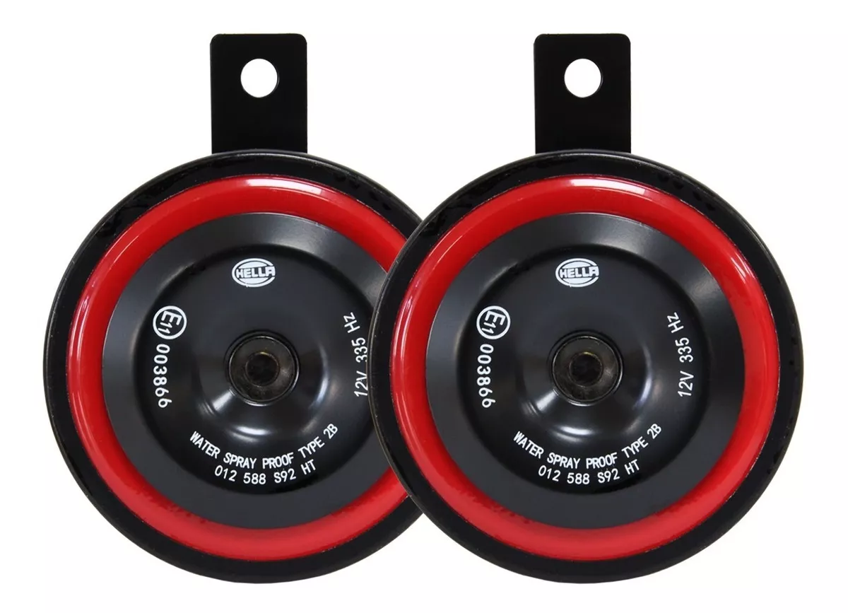 BOCINA HELLA T/PLATO S98 12V 54W 335/400HZ 115DB 9.8X12.2CM CAJAX2 - 2