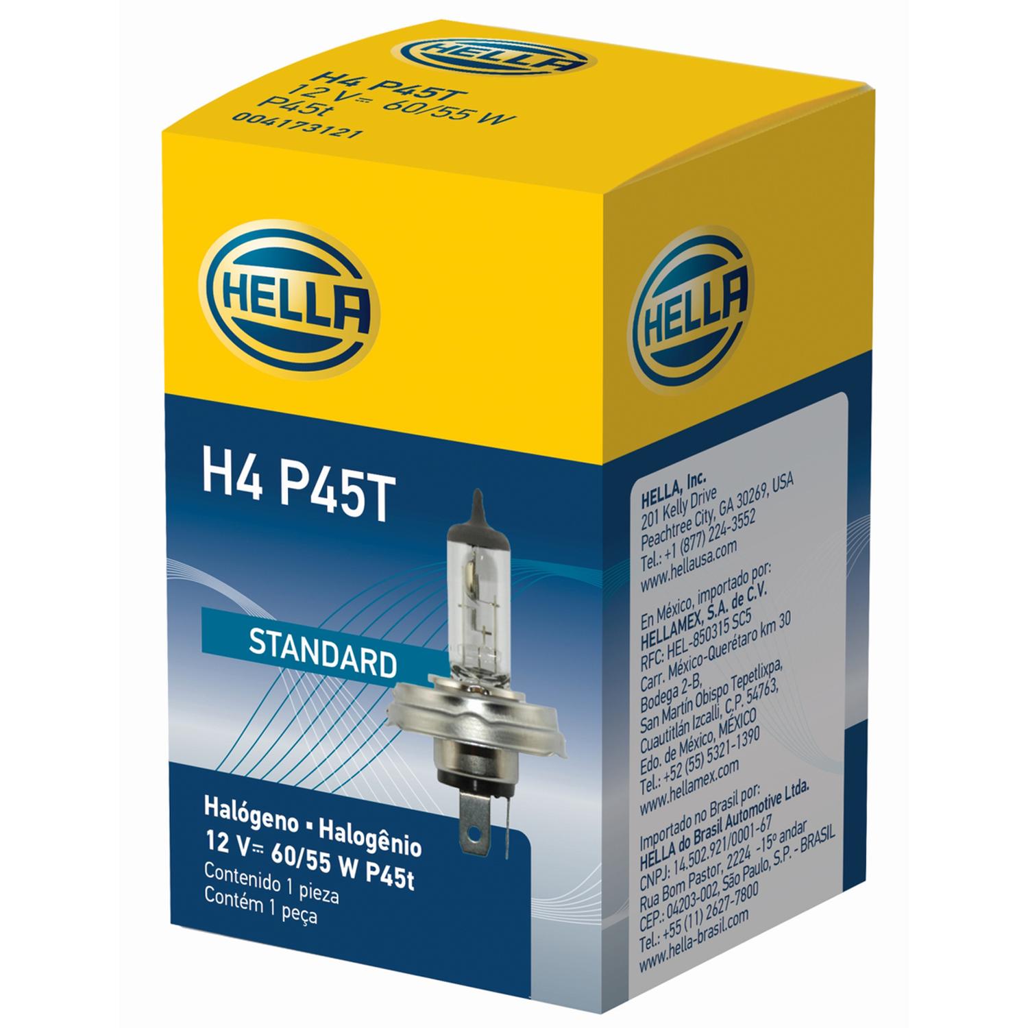AMPOLLETA HALOGENA  H4 12V 60/55W P45T T4.625 - 2