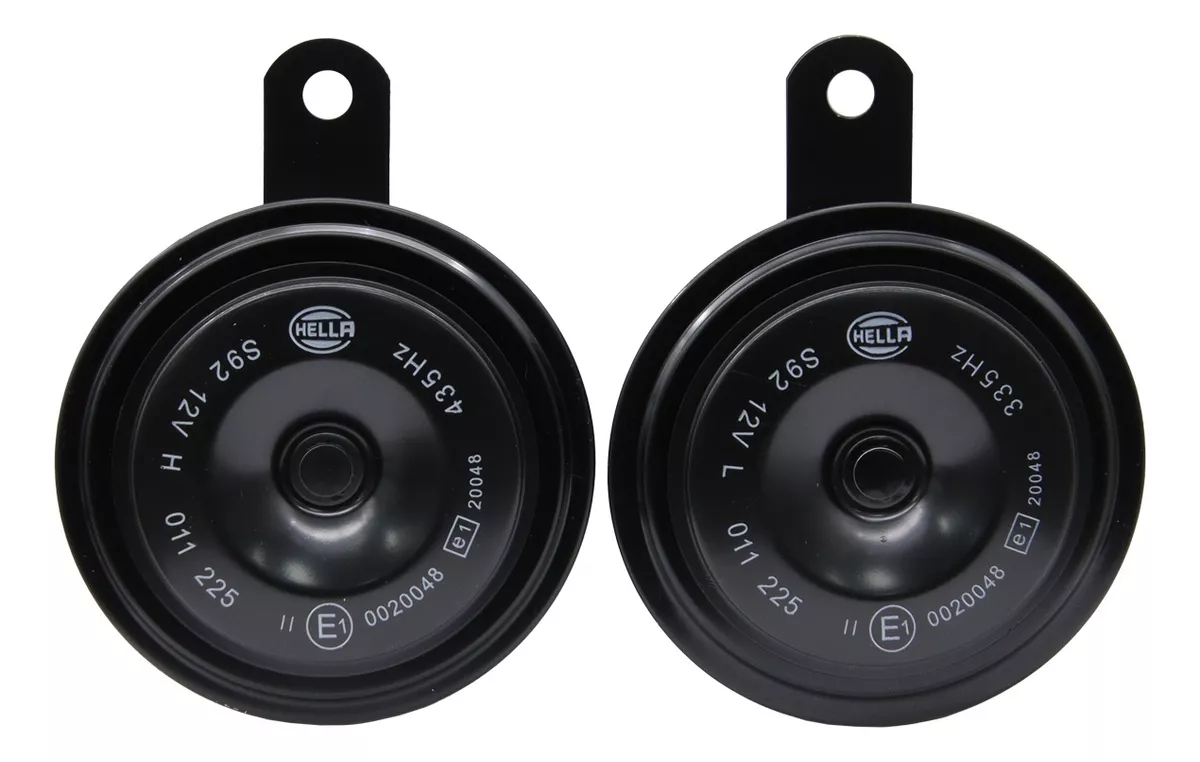 BOCINA HELLA TIPO PLATO 12V 2X60W 335/435HZ. 2 PZAS. - 2