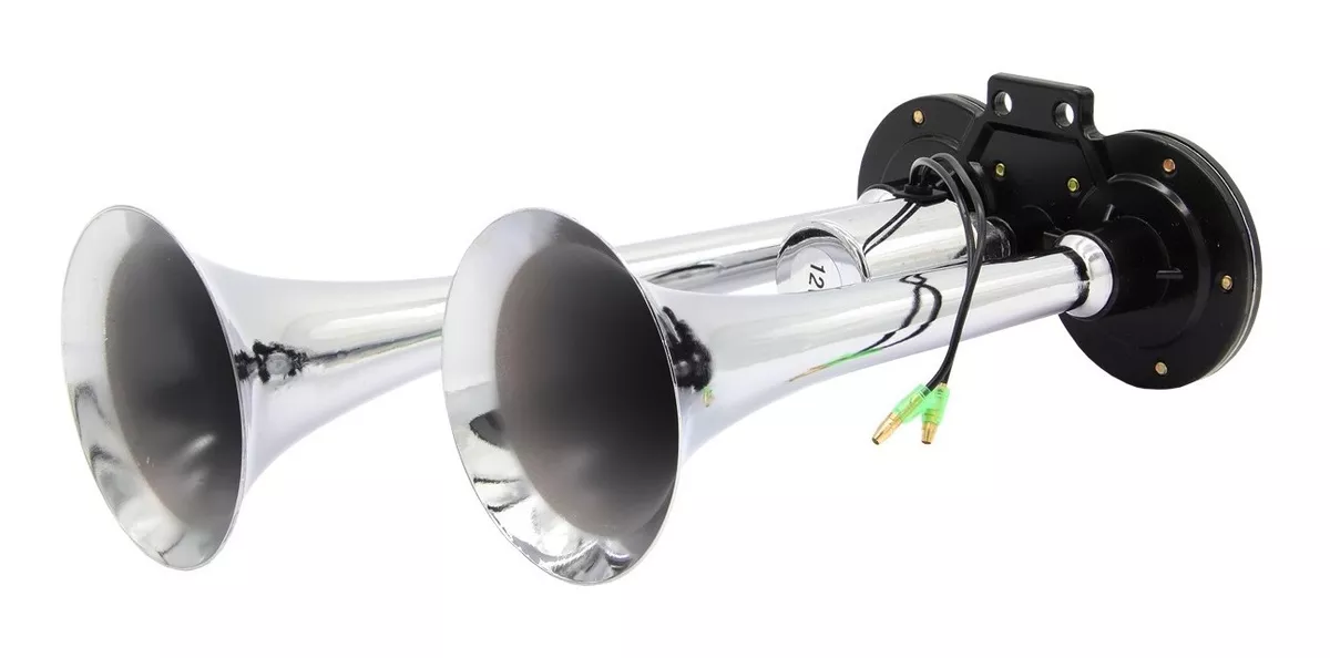 BOCINA CORNETA AIRE DOBLE 12V 30CM/36CM - 1