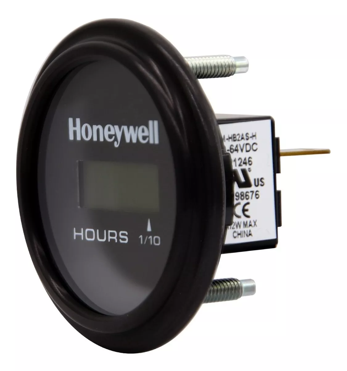 HORÓMETRO LCD REDONDO 57MM DIÁMETRO EMBUTIDO - 2