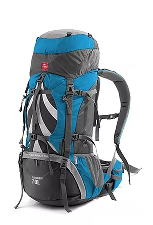 MOCHILA SENDERISMO70L - AZUL/GRIS - 1