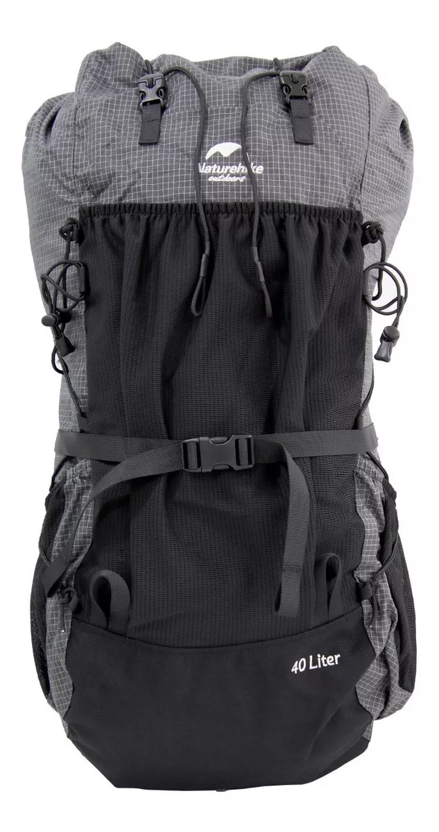 MOCHILA DE SENDERISMO NATUREHIKE 40L + 5L NEGRO - 1