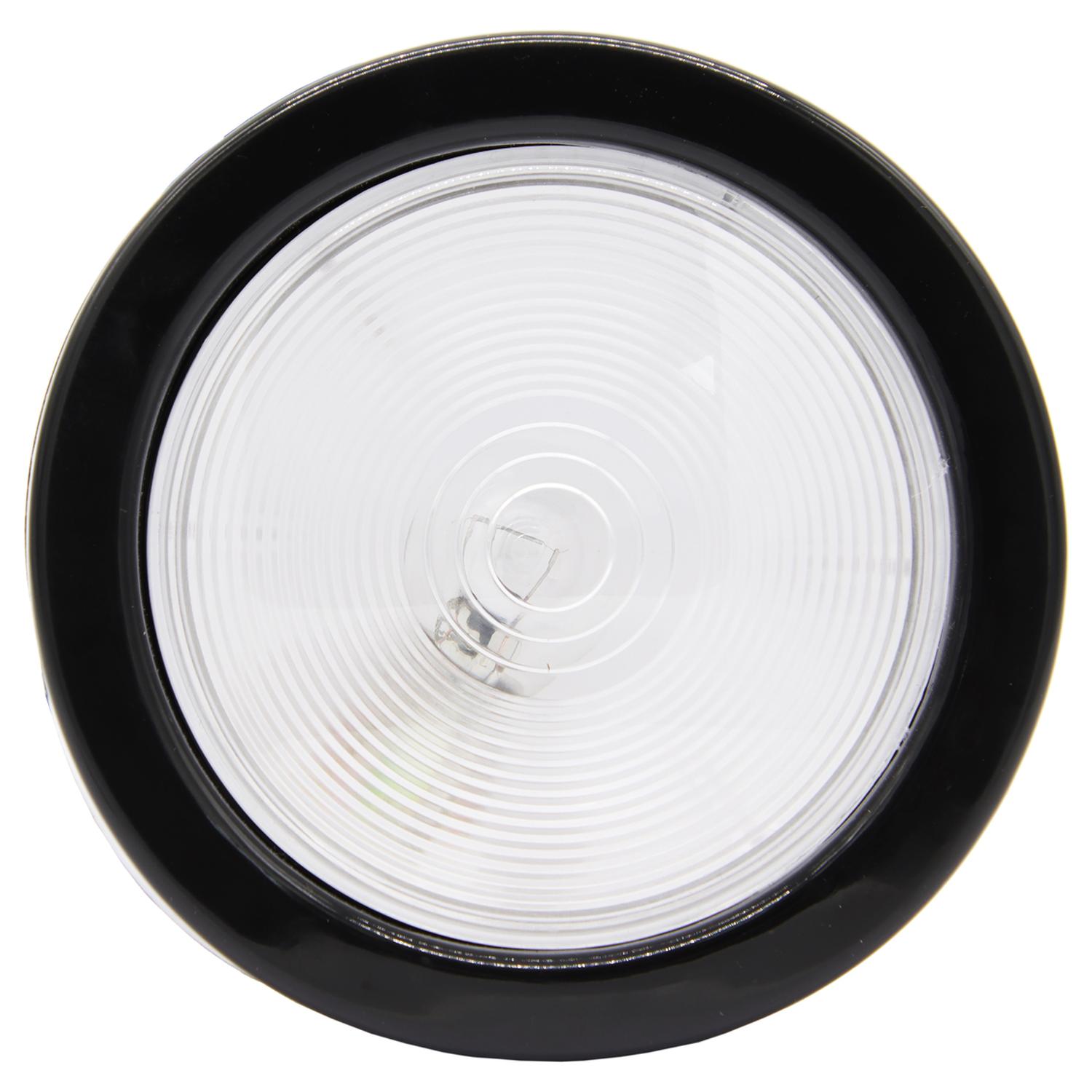 FAROL TRASERO UNIVERSAL CRISTAL 4 PULGADAS CON GOMA - 1