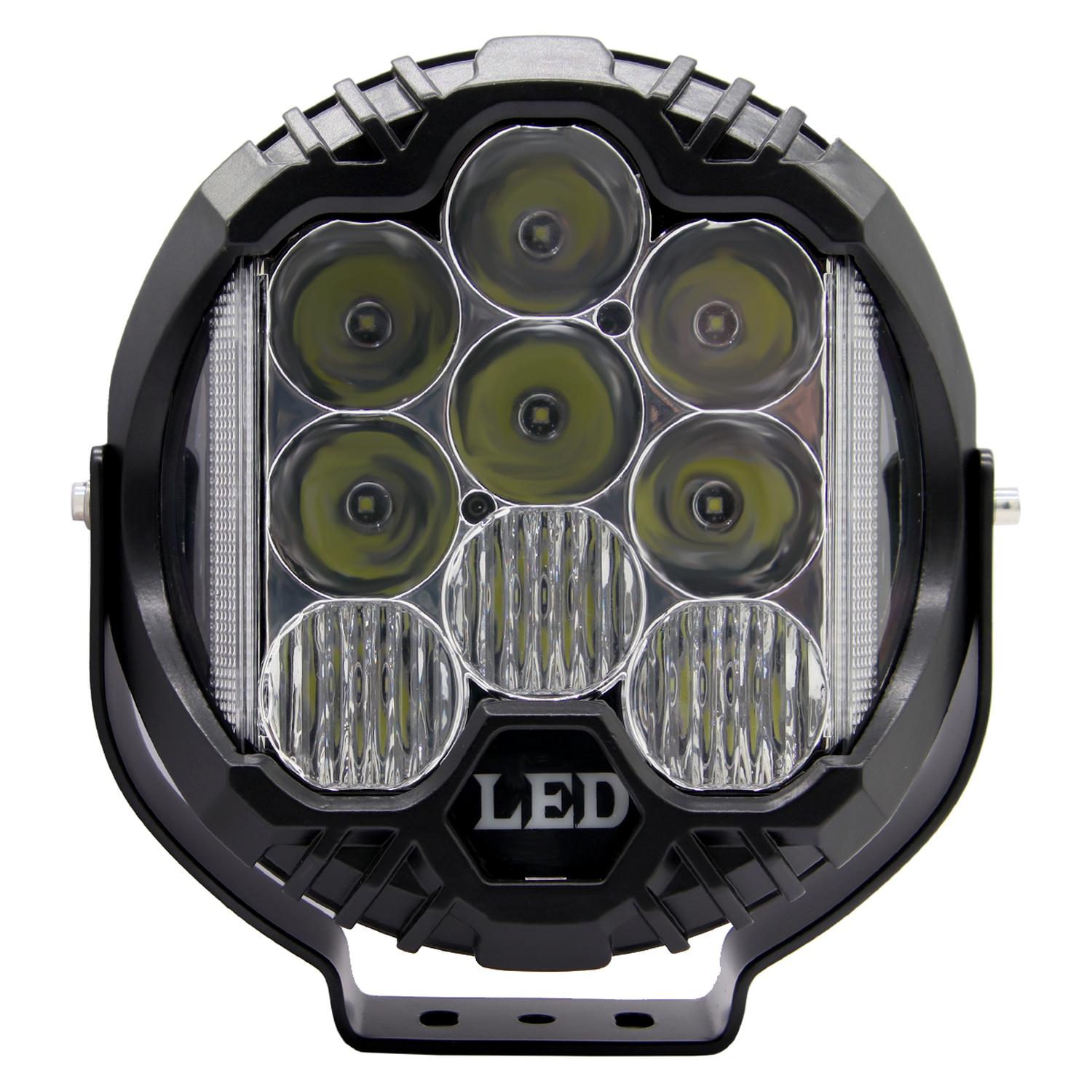 FARO FAENA OR 9 PULGADAS 70W COMBO LUZ LATERAL Y DRL CRISTAL - 1