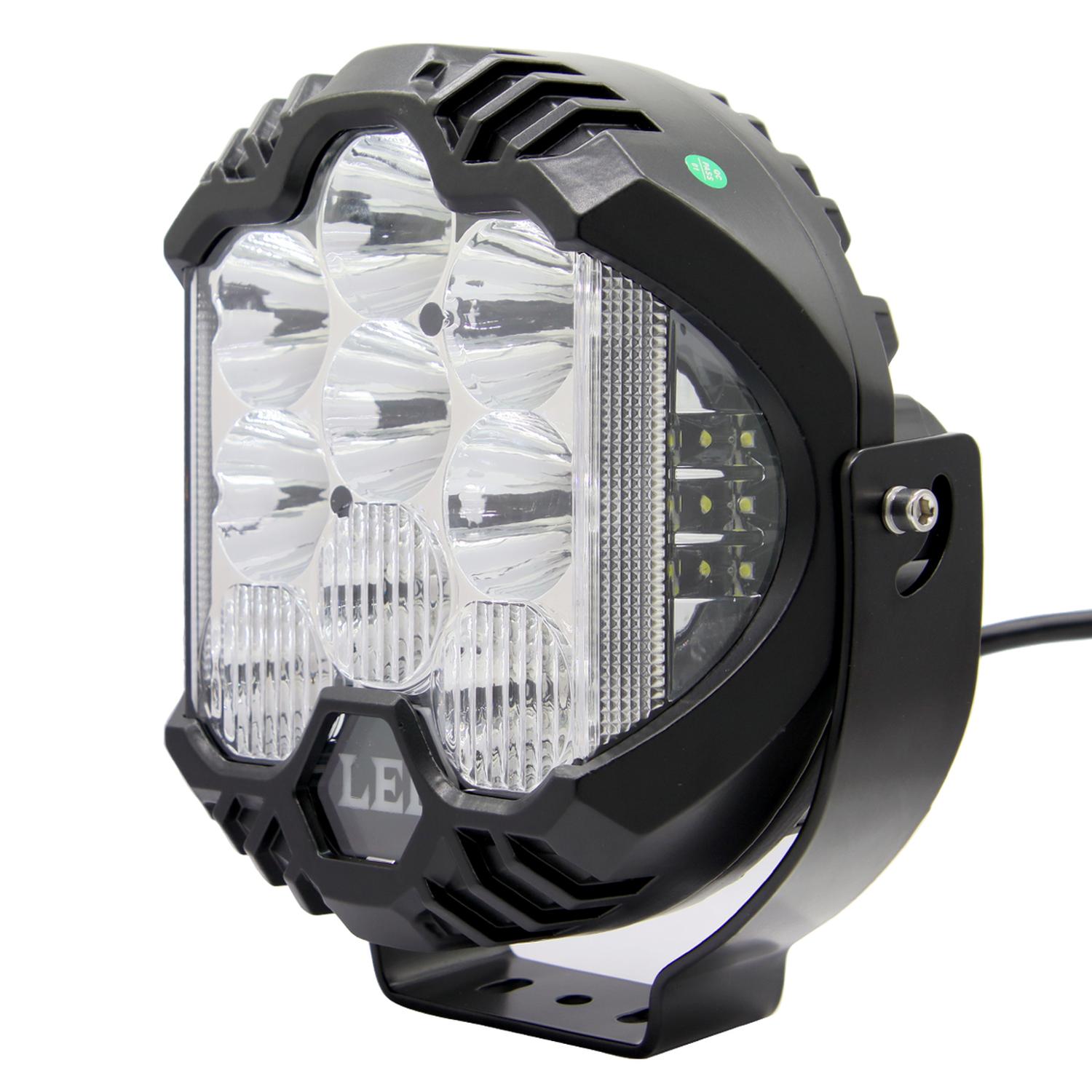 FARO FAENA OR 9 PULGADAS 70W COMBO LUZ LATERAL Y DRL CRISTAL - 2