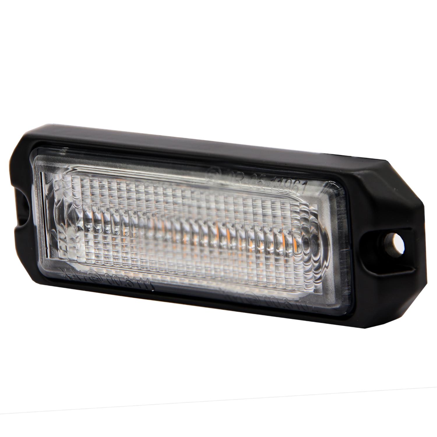 BARRA DESTELLANTE 26 PATRONES 96MM 9V30V BASE ALUMINIO PC TRANSPARENTE IP67 4LED CRISTAL - 2