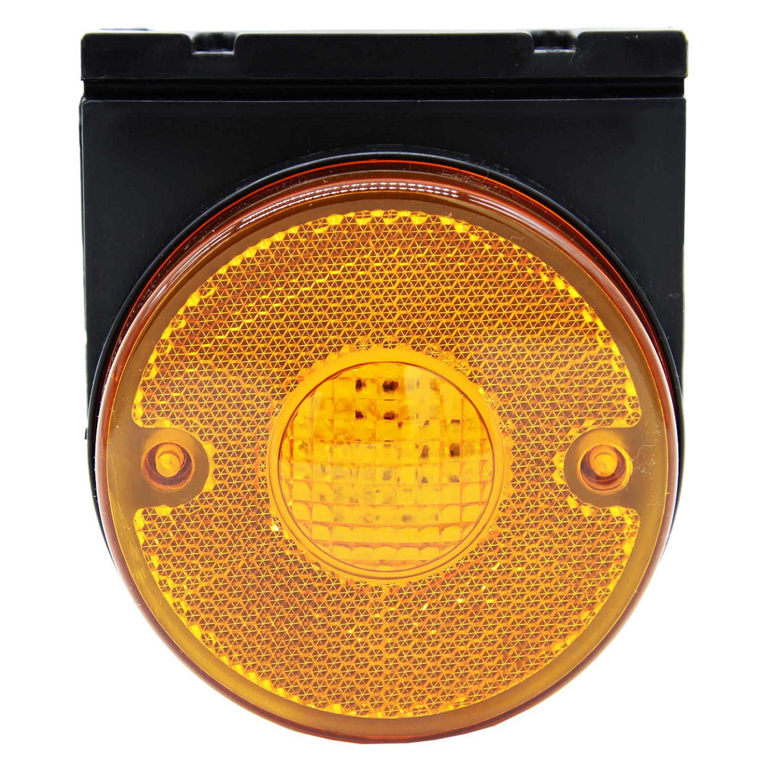 FAROL 4LED RANDON AMBAR BIVOLTAJE 10.5X8.4CM - 1