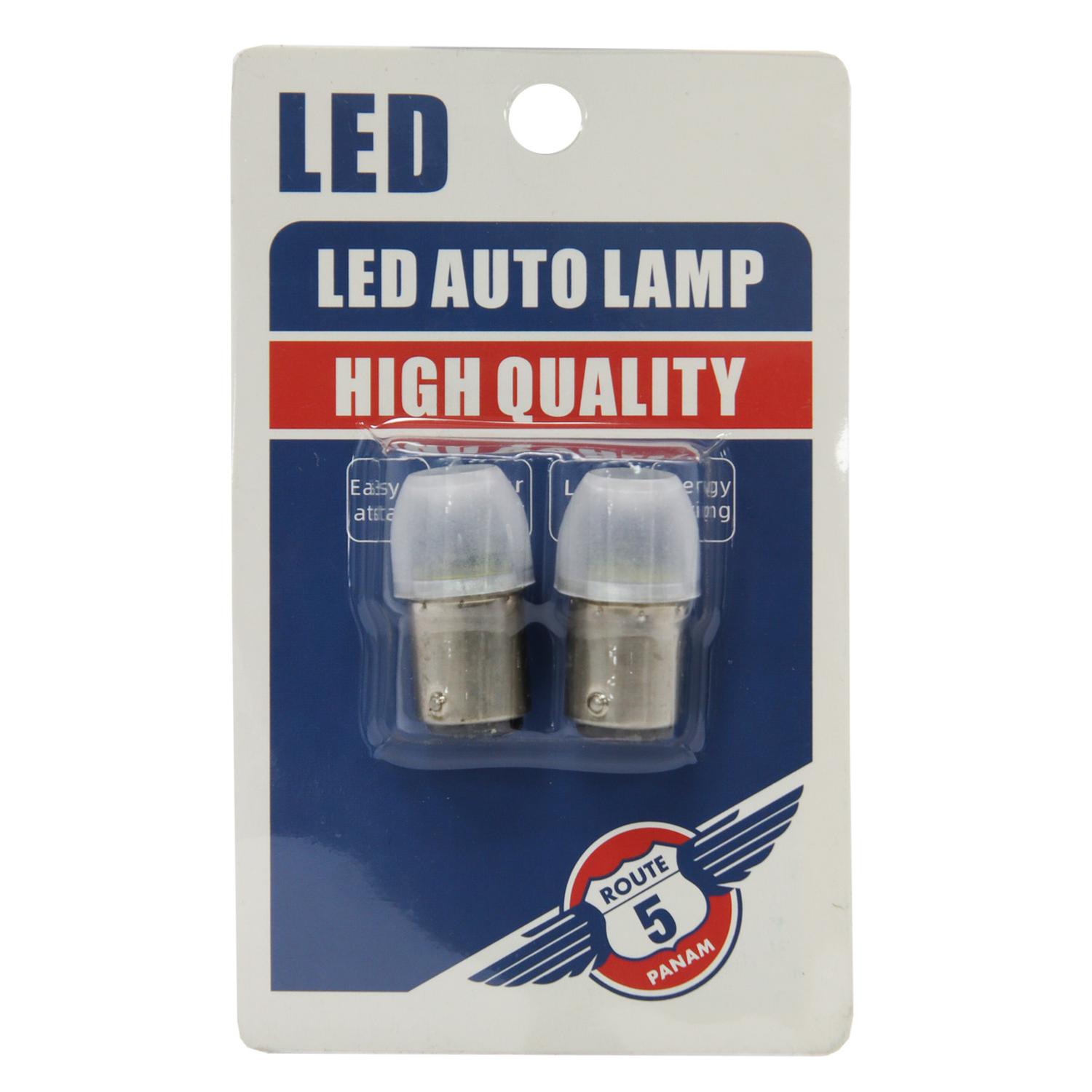AMPOLLETA LED 1157 12V COLOR CRISTAL CON FLASH BAY15D - 2