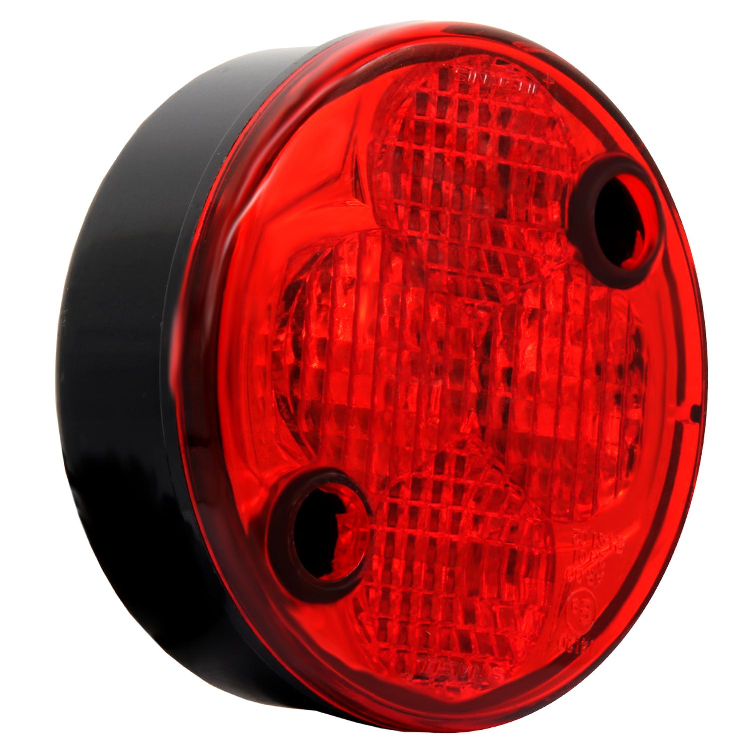 FARO DELIMITADOR 75MM MARCOPOLO ROJO LED 24V FIJACION FR - 2