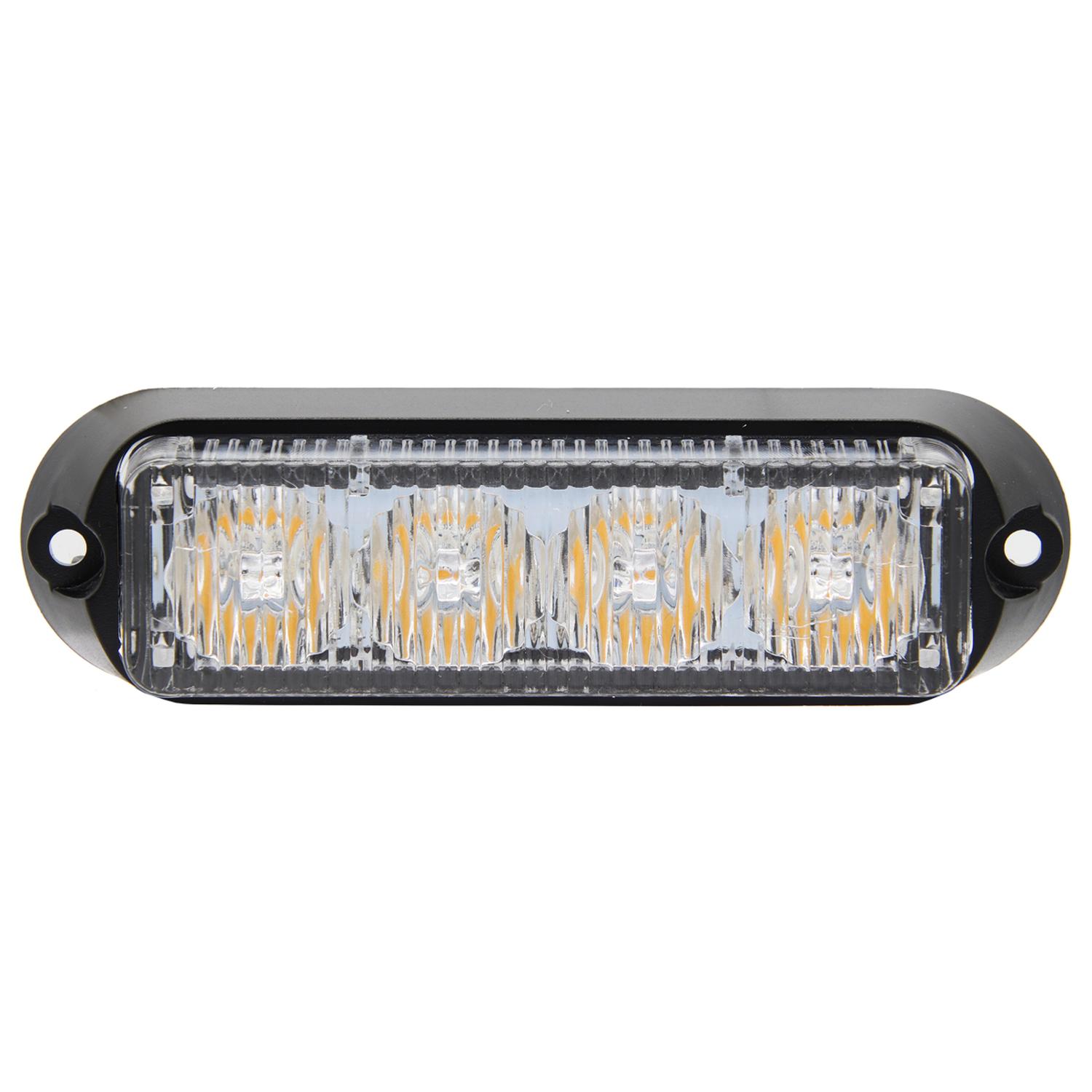 FAROL DESTELLANTE 4LED AZUL 12/24V CON INTERRUPTOR - 1