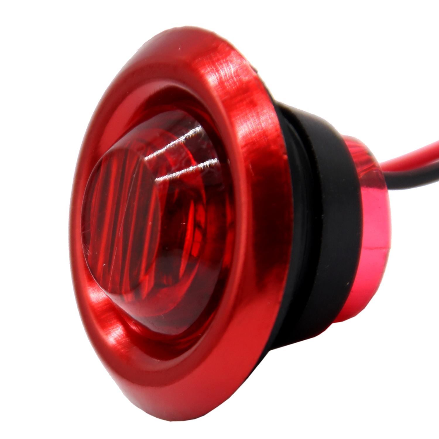 FAROL MICRO LED 0.8 PLGS 10-30V 1LED ROJO - 2