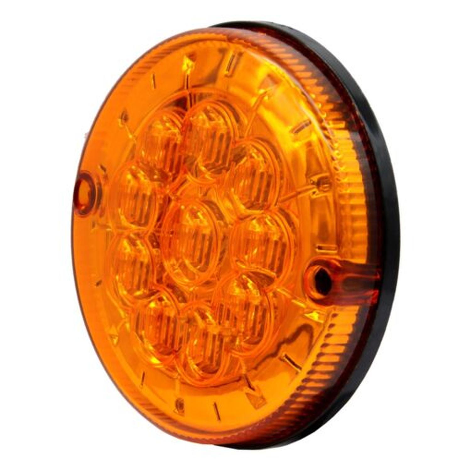 FAROL TRASERO  125MM 24V 10LED APERNABLE BUS BRASIL CRISTAL NARANJA TAMAÑO 125MM - 2