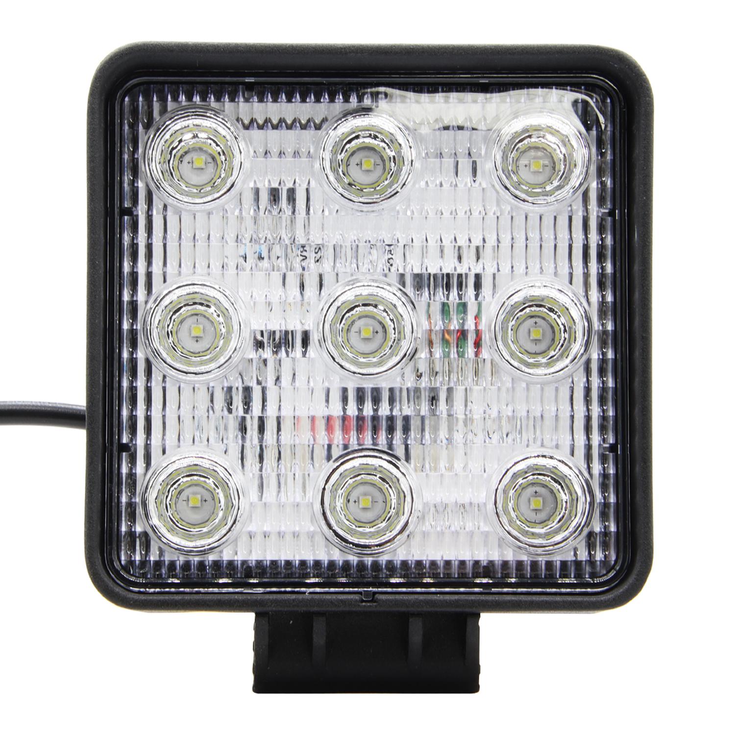 FAROL FAENA CUADRADO 9LED 27W 1620LM WIDE FLOOD 10/30V - 1
