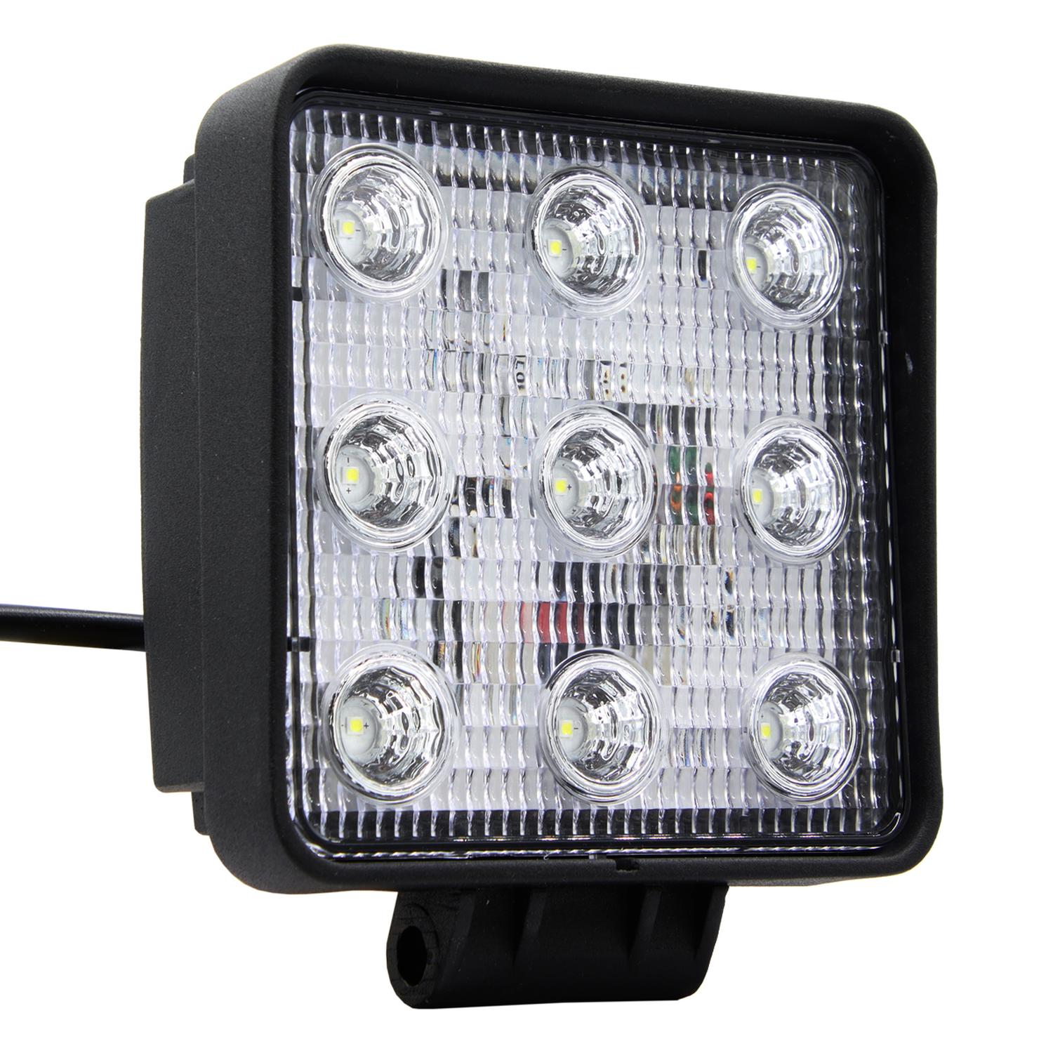 FAROL FAENA CUADRADO 9LED 27W 1620LM WIDE FLOOD 10/30V - 2