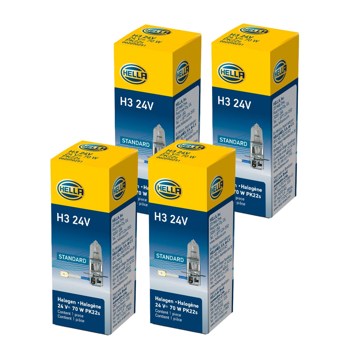 AMPOLLETA HALOGENA H3 24V 70W PK22S T3.25 CRISTAL - 2