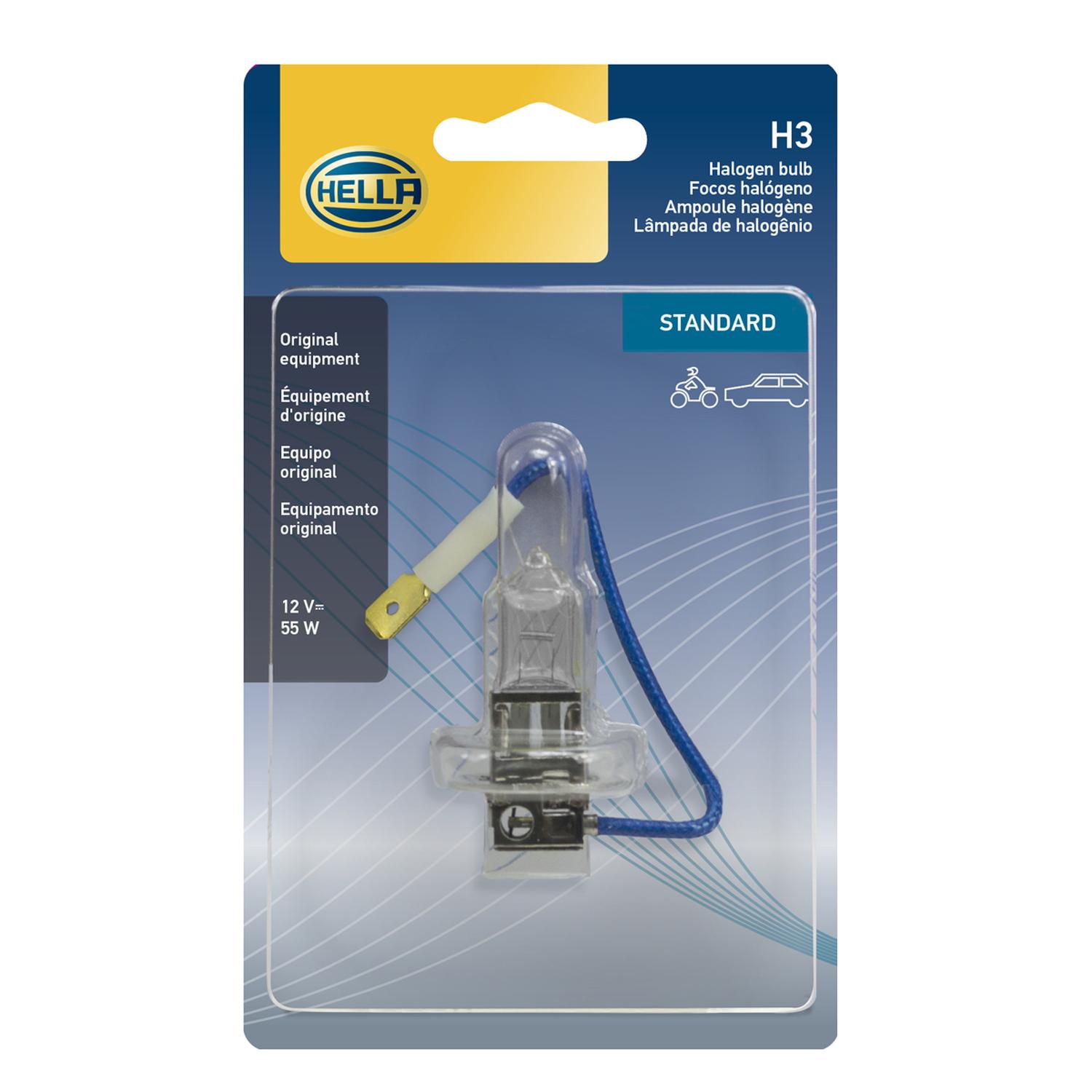 AMPOLLETA HALOGENA H3 12V 55W PK22S T3.25 - 1