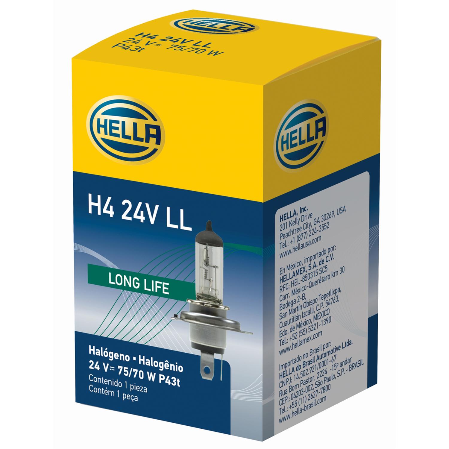 AMPOLLETA HALOGENA H4 24V 75/70W P43T T4,625 - 2