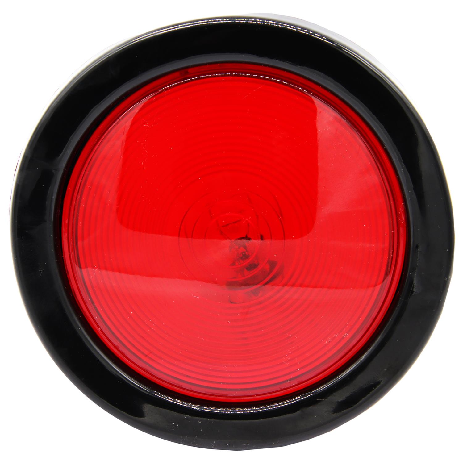FAROL TRASERO UNIVERSAL ROJO 4 PULGADAS CON GOMA
