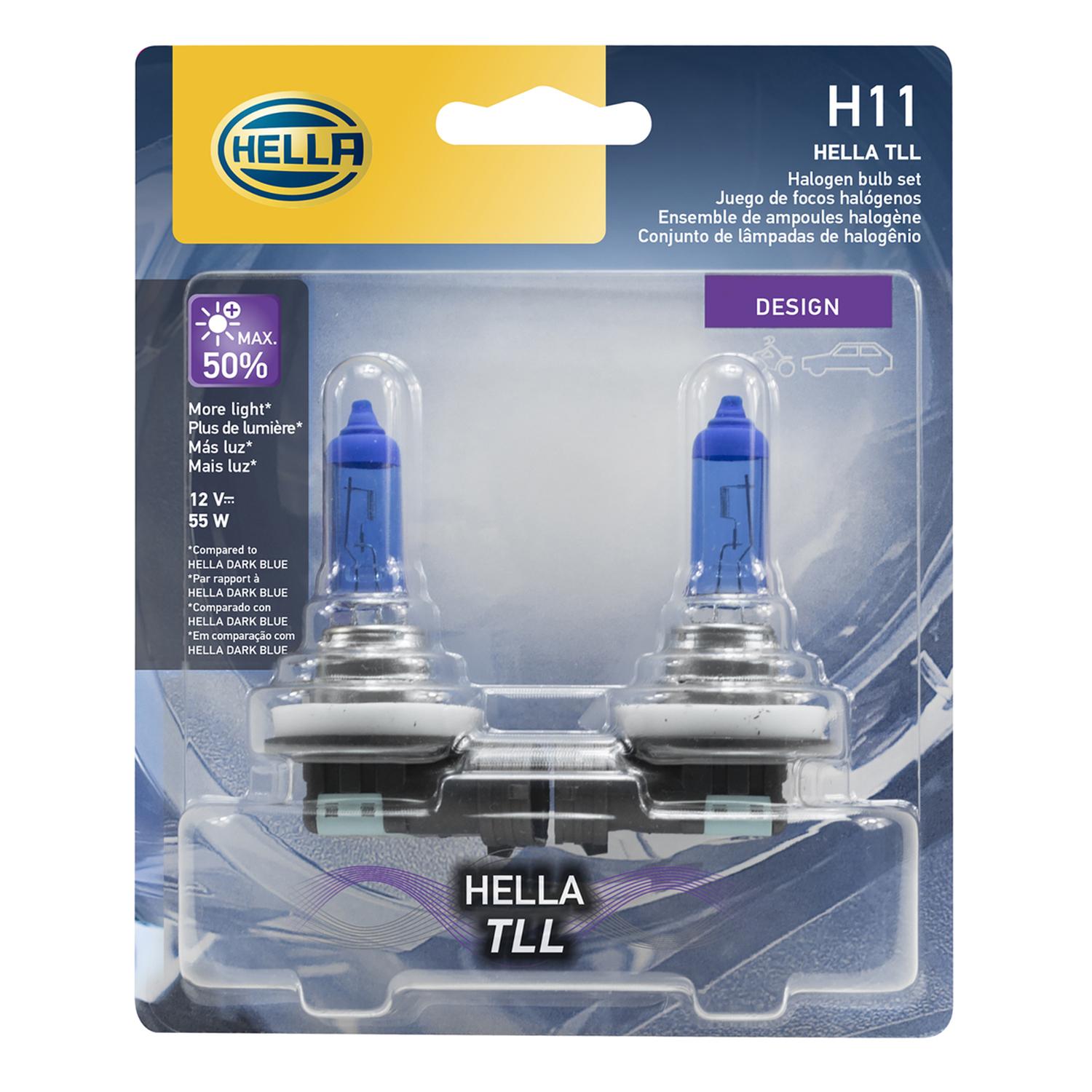 AMPOLLETA HALOGENA H11 12V 55W AZUL - 1