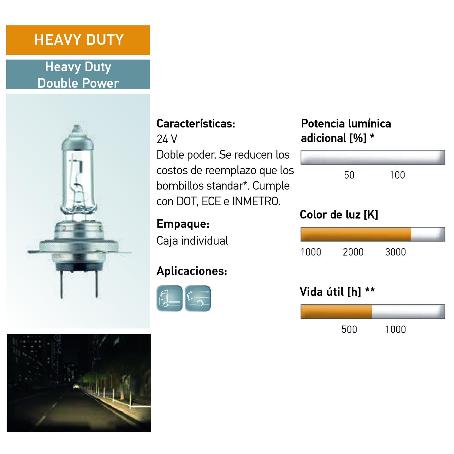 AMPOLLETA HALOGENA H1 24V 70W P14.5S T2.5 CRISTAL - 3