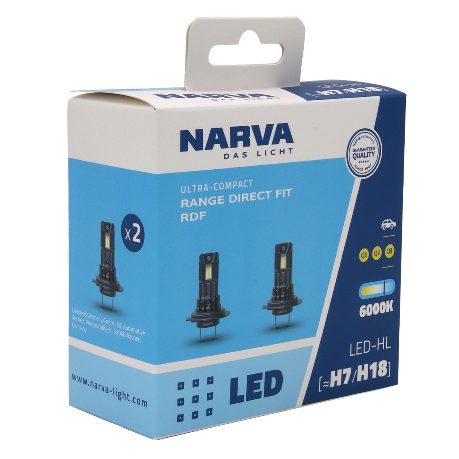 SET AMPOLLETAS LED H7 Y H18 12V 16W COMPACTA - 3