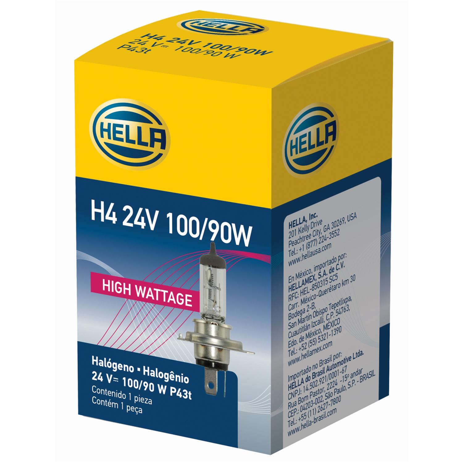 AMPOLLETA HALOGENA H4 24V 100/90W P43T T4.625 - 1