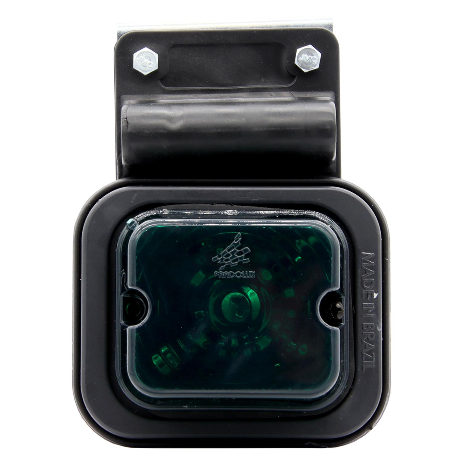 FAROL LATERAL VERDE CON SOPORTE LED BIVOLTAJE 634 - 1