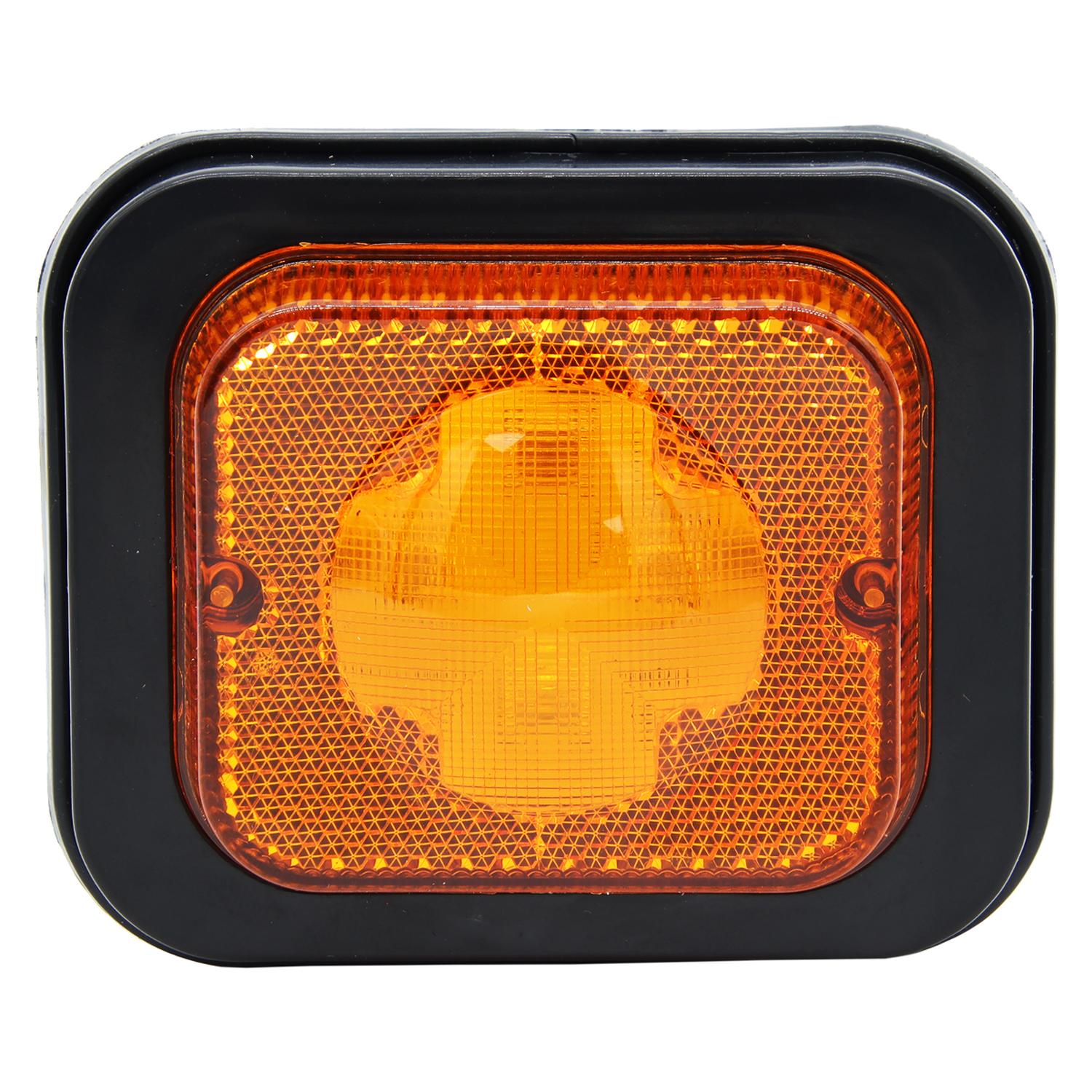 FAROL LATERAL 4LED AMBAR 12V/24V 10X8,5X2,8CM 634 - 1