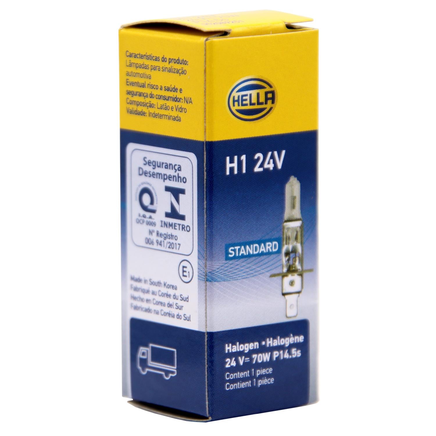 AMPOLLETA HALOGENA H1 24V 70W P14.5S T2.5 - 2