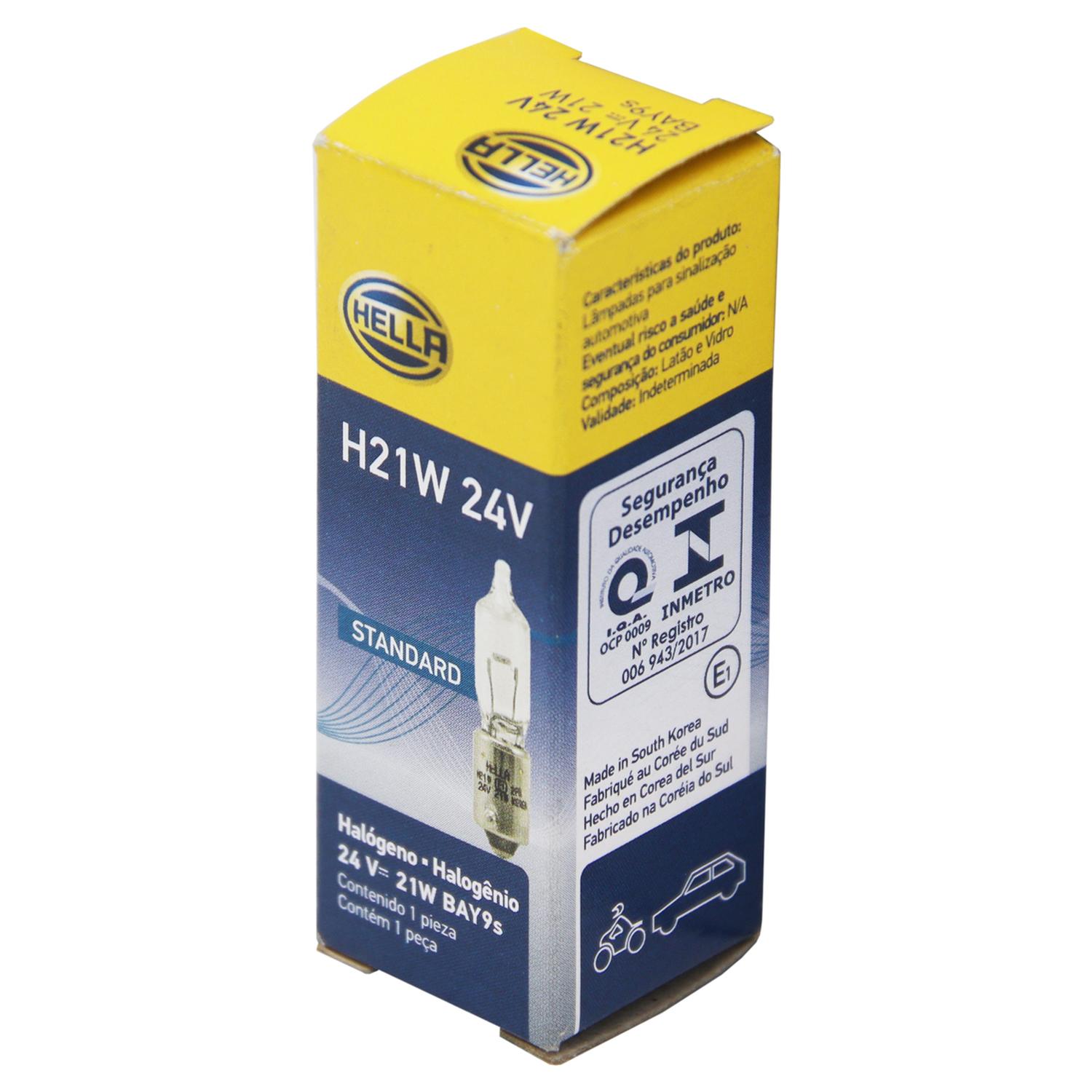 AMPOLLETA HALOGENA H21 24V 21W CRISTAL - 2