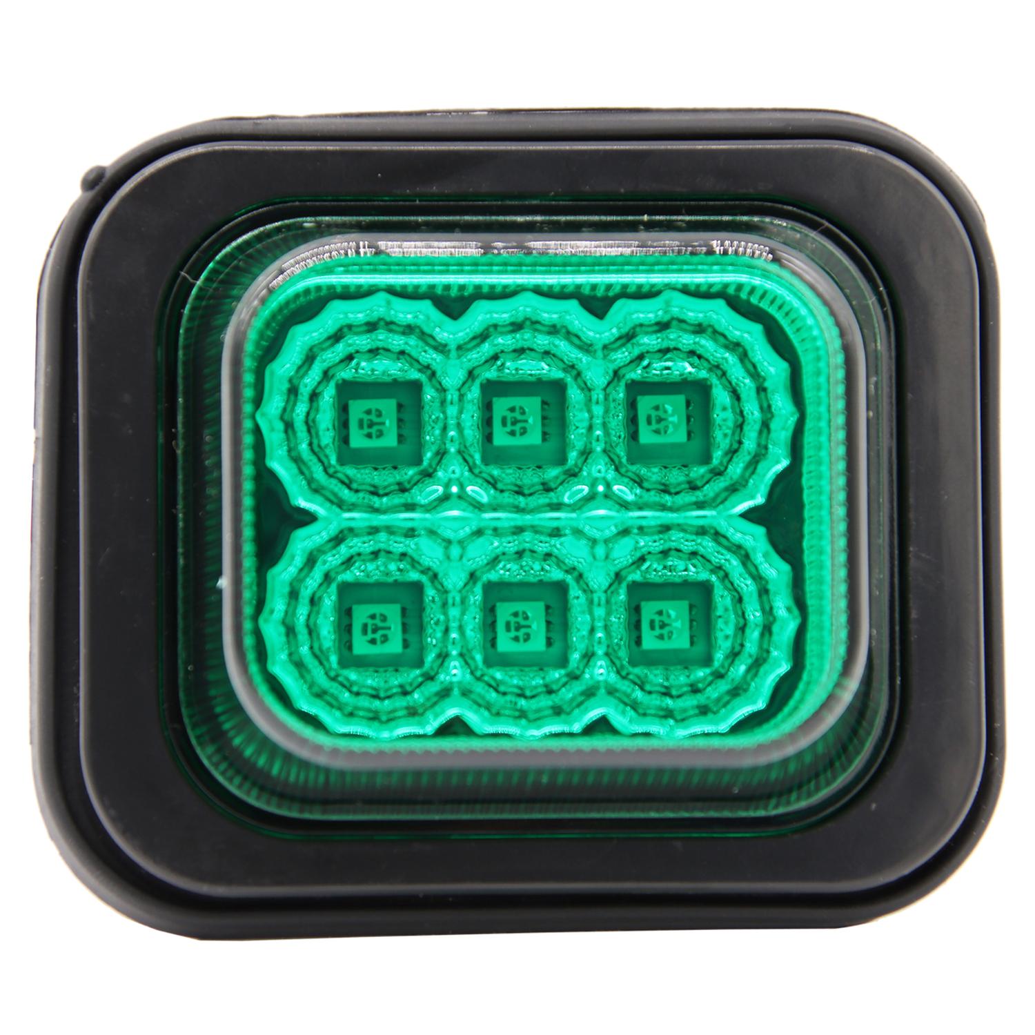 FAROL LATERAL 6LED 12/24V VERDE =634