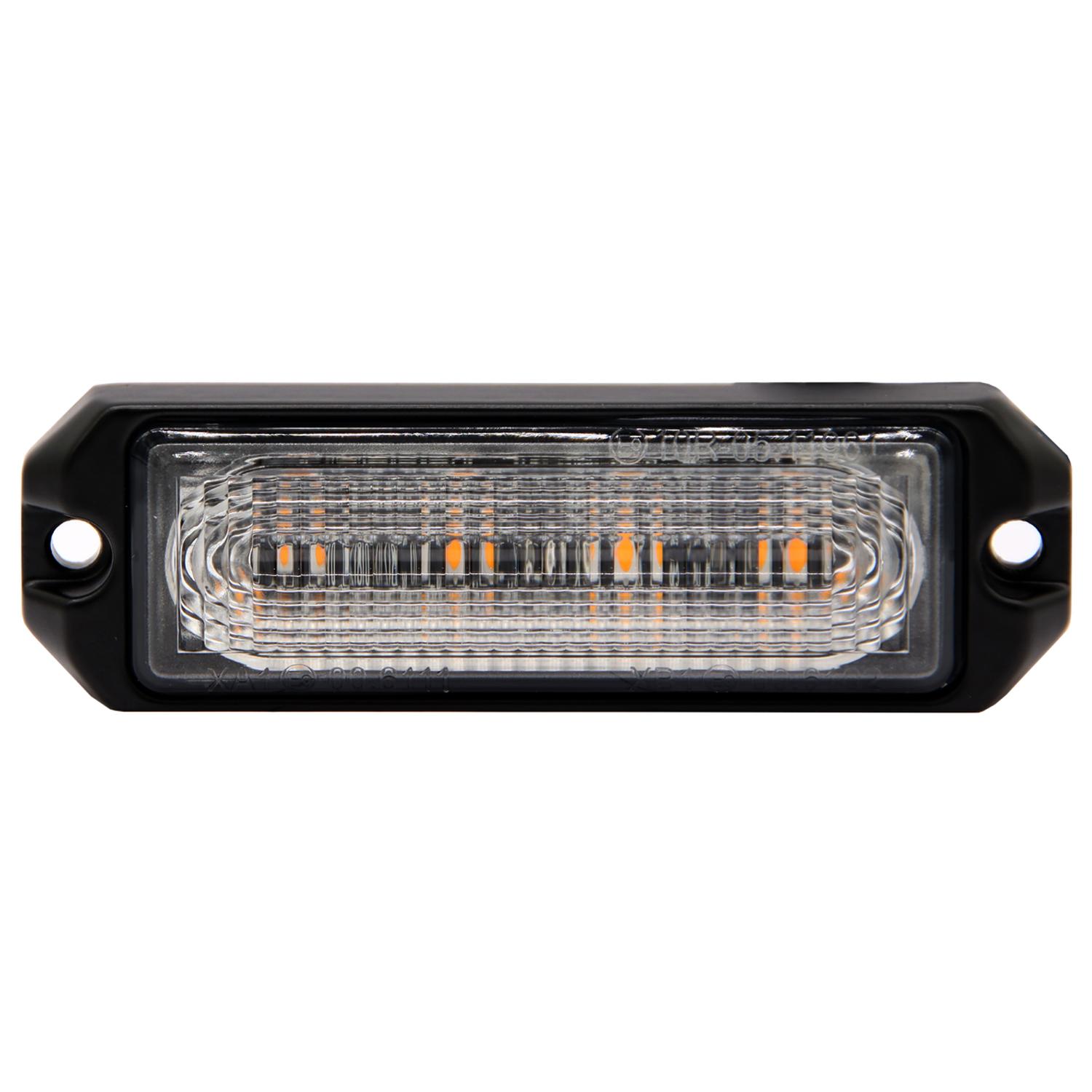 BARRA DESTELLANTE 26 PATRONES 96MM 9V30V BASE ALUMINIO PC TRANSPARENTE IP67 4LED VERDE - 1