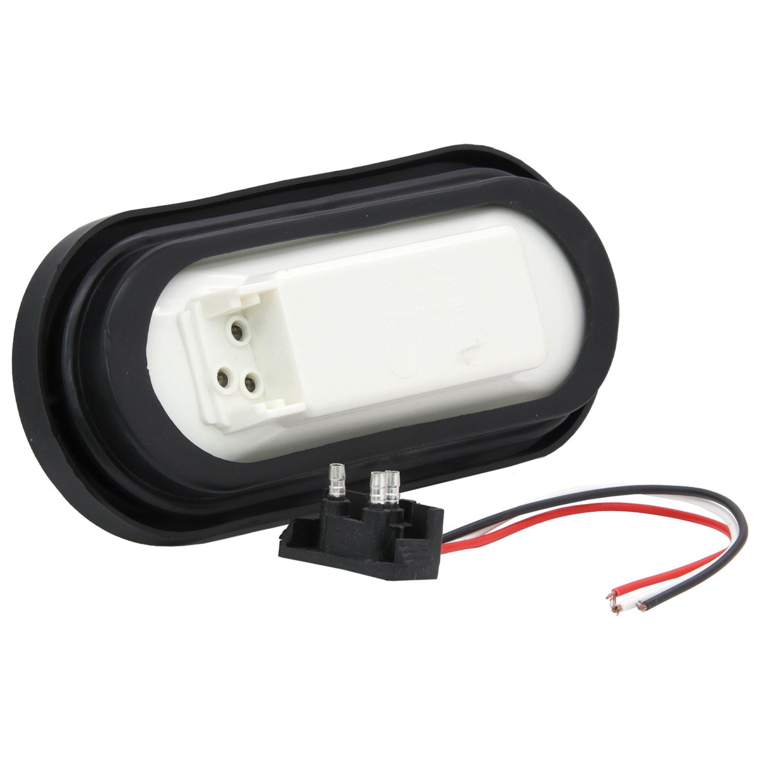 FAROL AMBAR OVALADO 26LED SOPORTE GOMA CON ENCHUFE - 3
