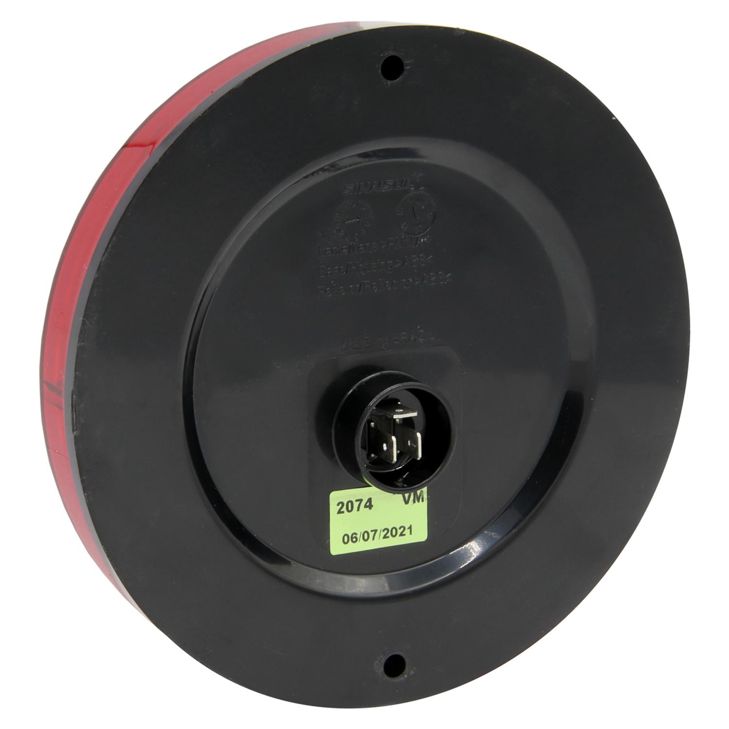 FARO TRASERO BUS MARCOPOLO BUSSCAR CIFERAL 155MM ROJO 12V FASTON - 3