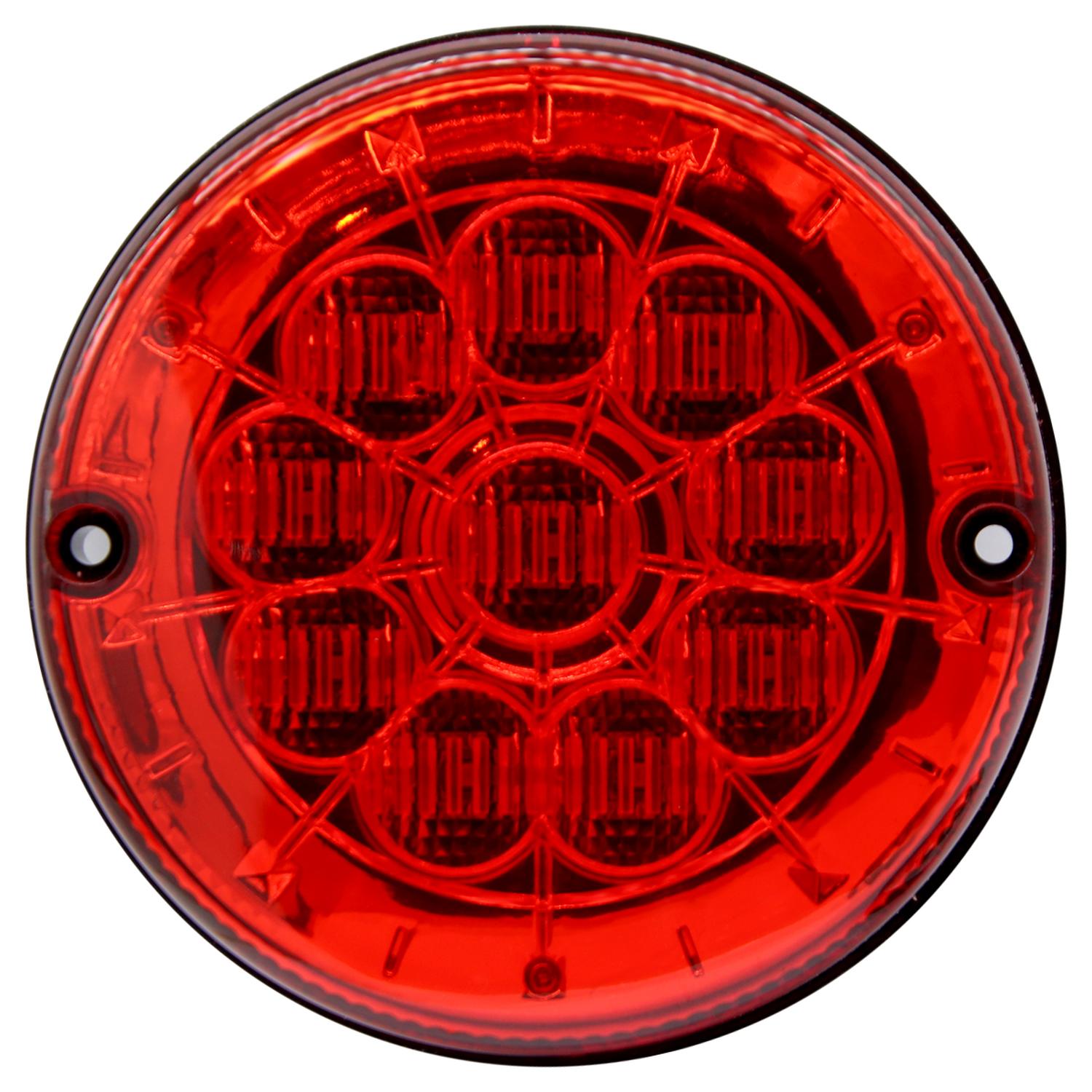 FAROL TRASERO 125MM 24V 10LED APERNABLE BUS BRASIL CRISTAL BLANCO TAMAÑO 125MM - 5
