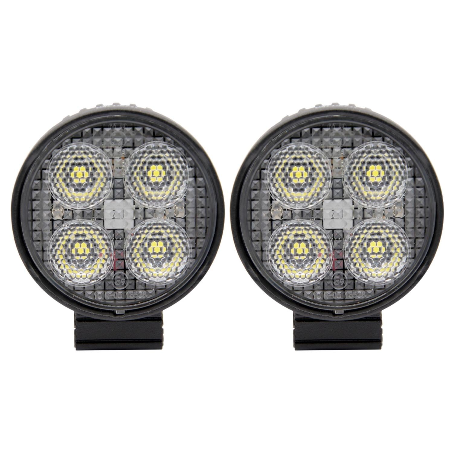 LUCES FOCO NEBLINERO 4LED HELLA REDONDO 12/24V CAMION (PAR) - 1