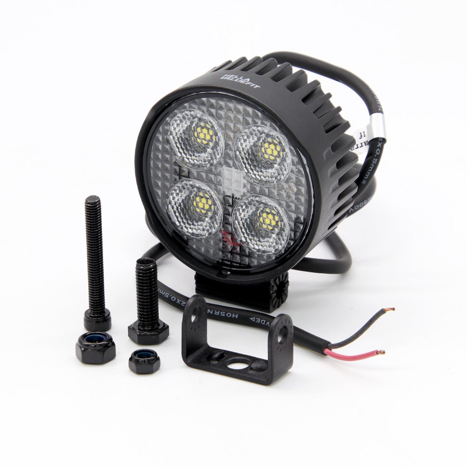 LUCES FOCO NEBLINERO 4LED HELLA REDONDO 12/24V CAMION (PAR) - 2