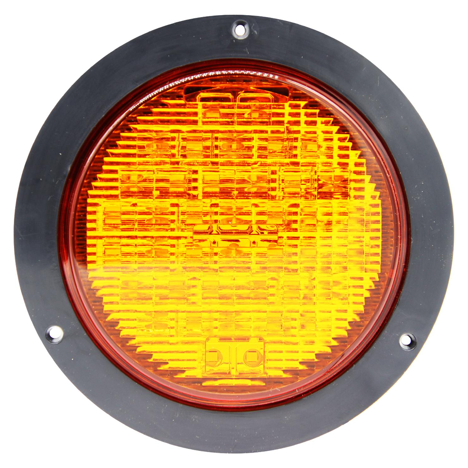 FAROL TRASERO 40LED 12/24V 4 PULGADAS AMBAR CON PERNOS - 1