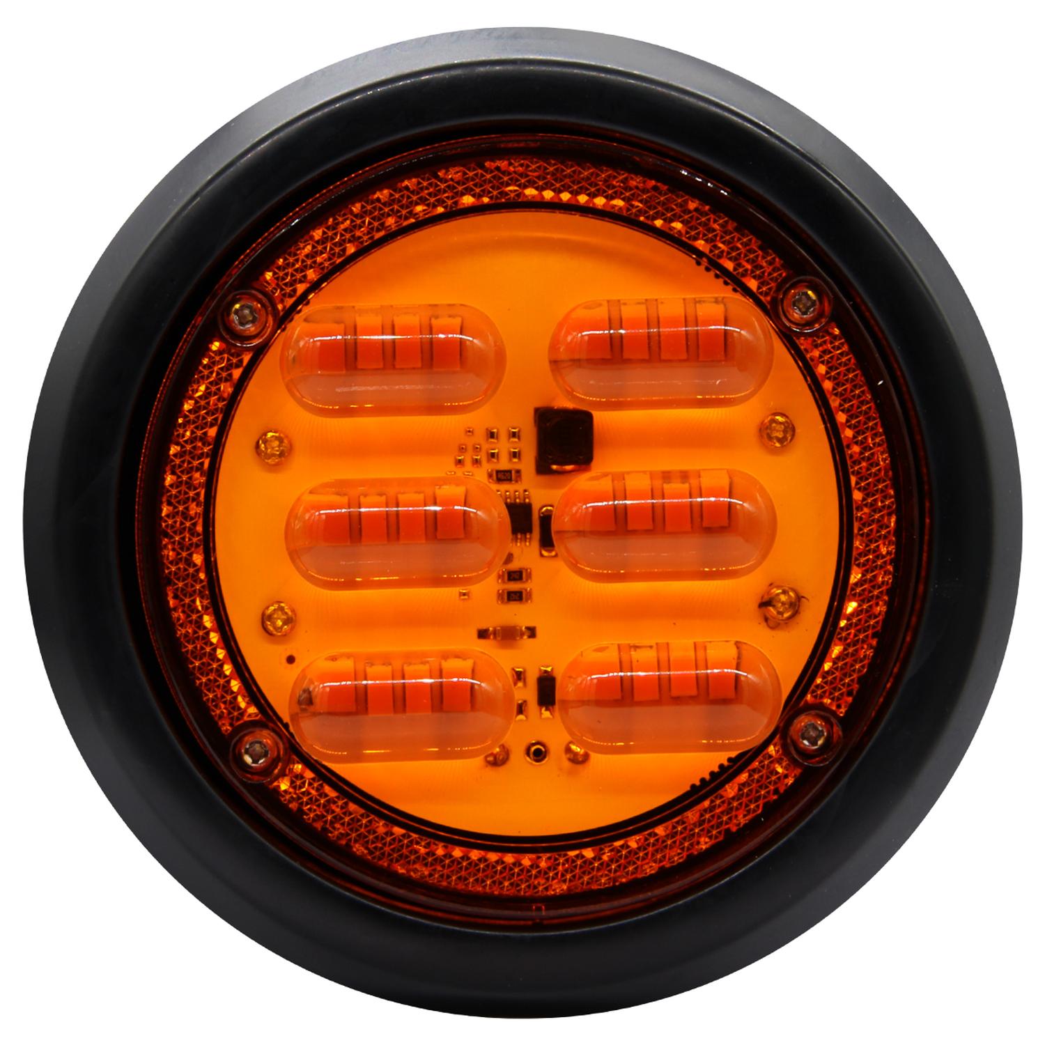 FAROL 4 PULGADAS AMBAR SM BIVOLTAJE DIA - 1