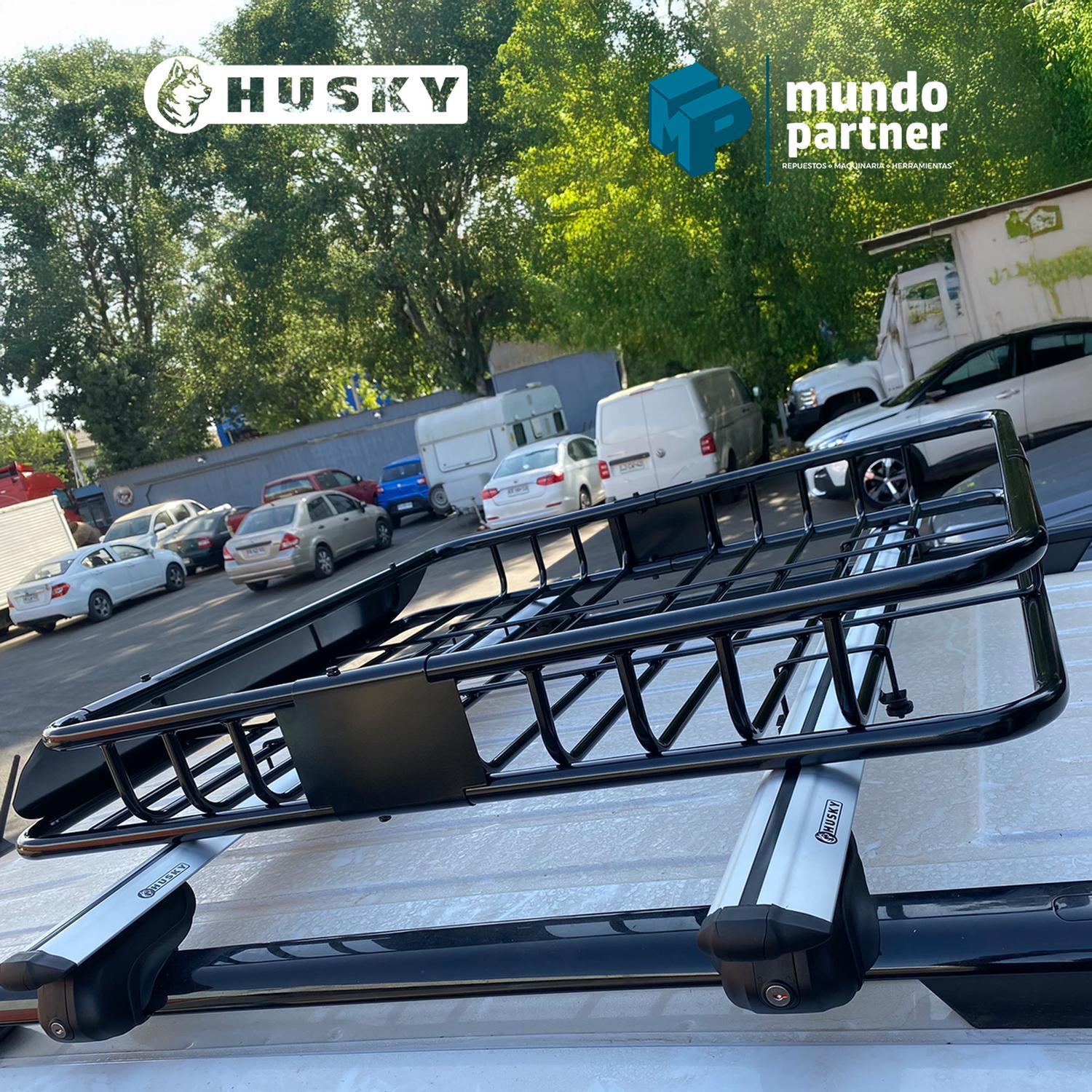 PORTA EQUIPAJE PARRILLA PARA TECHO CON BARRAS RIEL ABIERTO - 8