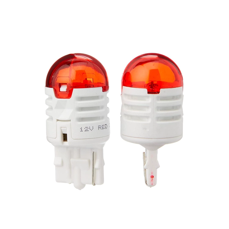 AMPOLLETA LED FOCOS TRASEROS W21W EN COLOR ROJO (PAR) - 2