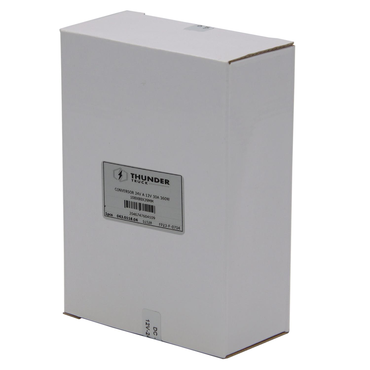 CONVERSOR 24V A 12V 30A 360W 108X80X39MM - 4