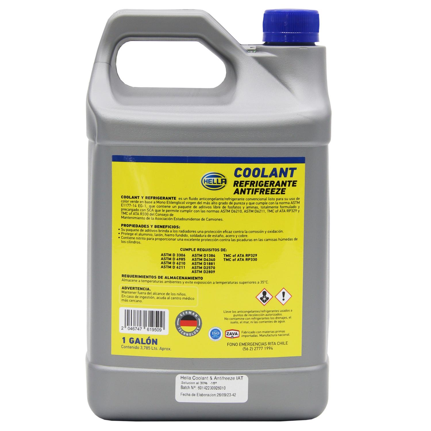 COOLANT ANTIFREEZE -16°C GALON 3.8LTS - 3