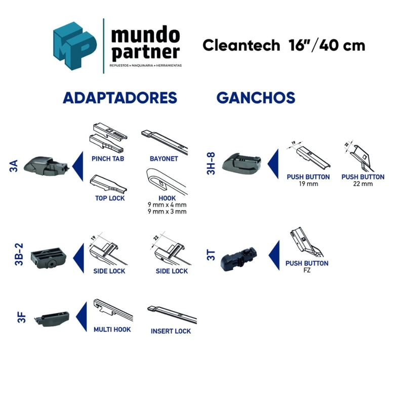 KIT PLUMILLAS LIMPIAPARABRISAS 26 Y 17 HONDA CR-V 2018-2023 - 5