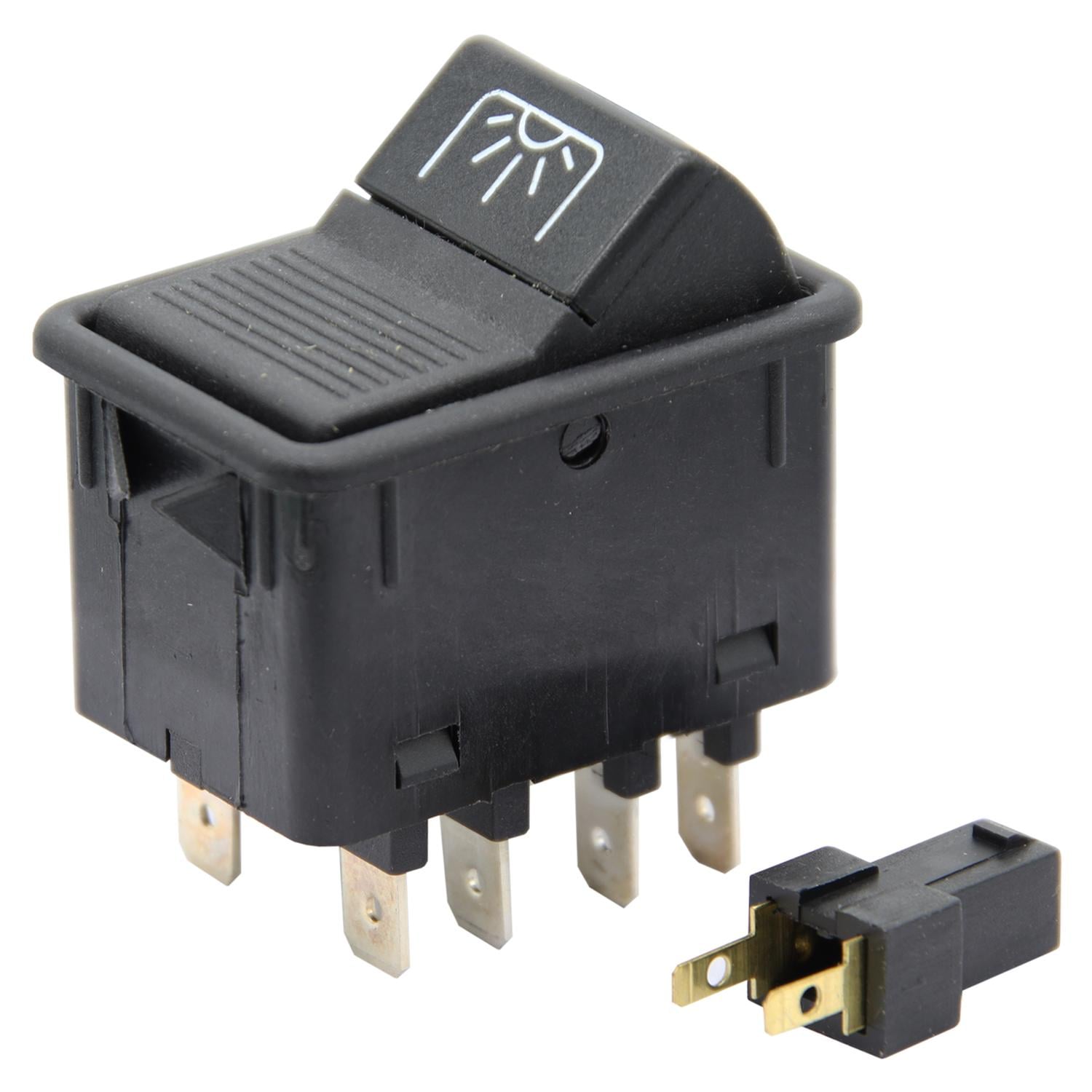 INTERRUPTOR TECLA ILUMINACION INTERNA 8 TERMINALES (MARCOPOLO 10201580 ESQ. K) - 1