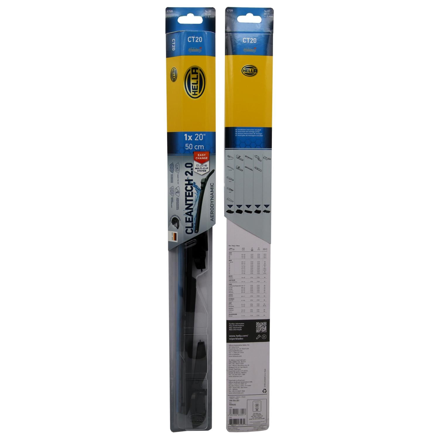 PLUMILLA HELLA CLEANTECH 20 PULGADAS 51 CM C/ADAPTADORES - 1