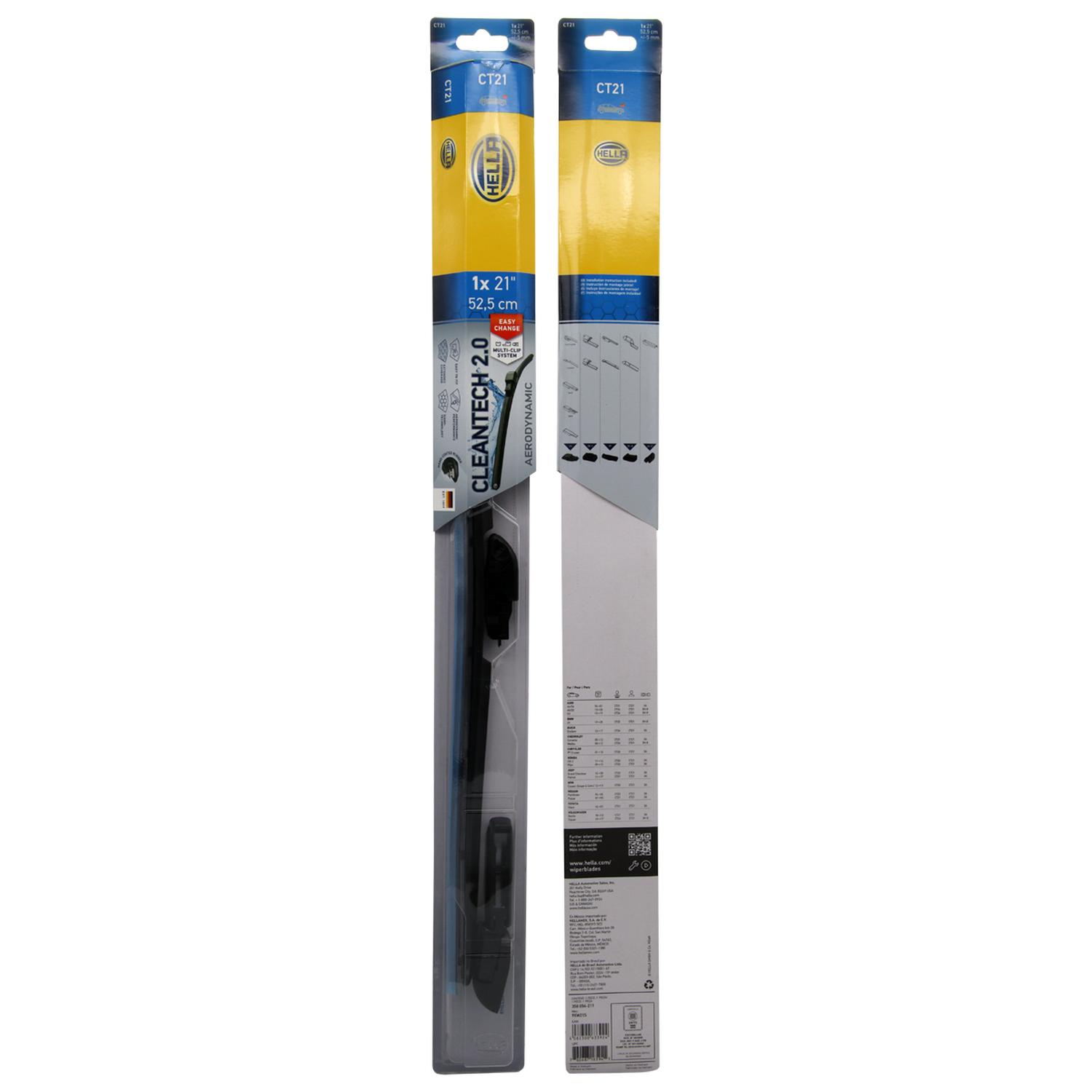 PLUMILLA HELLA CLEANTECH 21 PULGADAS 53,3 CM C/ADAPTADORES - 1