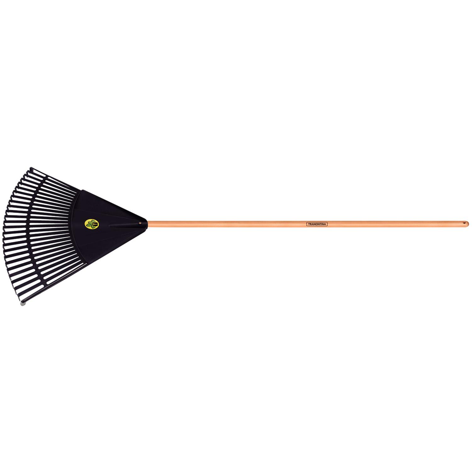 BARRE HOJAS PLAS 26 DIENTES MANGO MADERA 120CM-EN COLOR NEGRO - 1