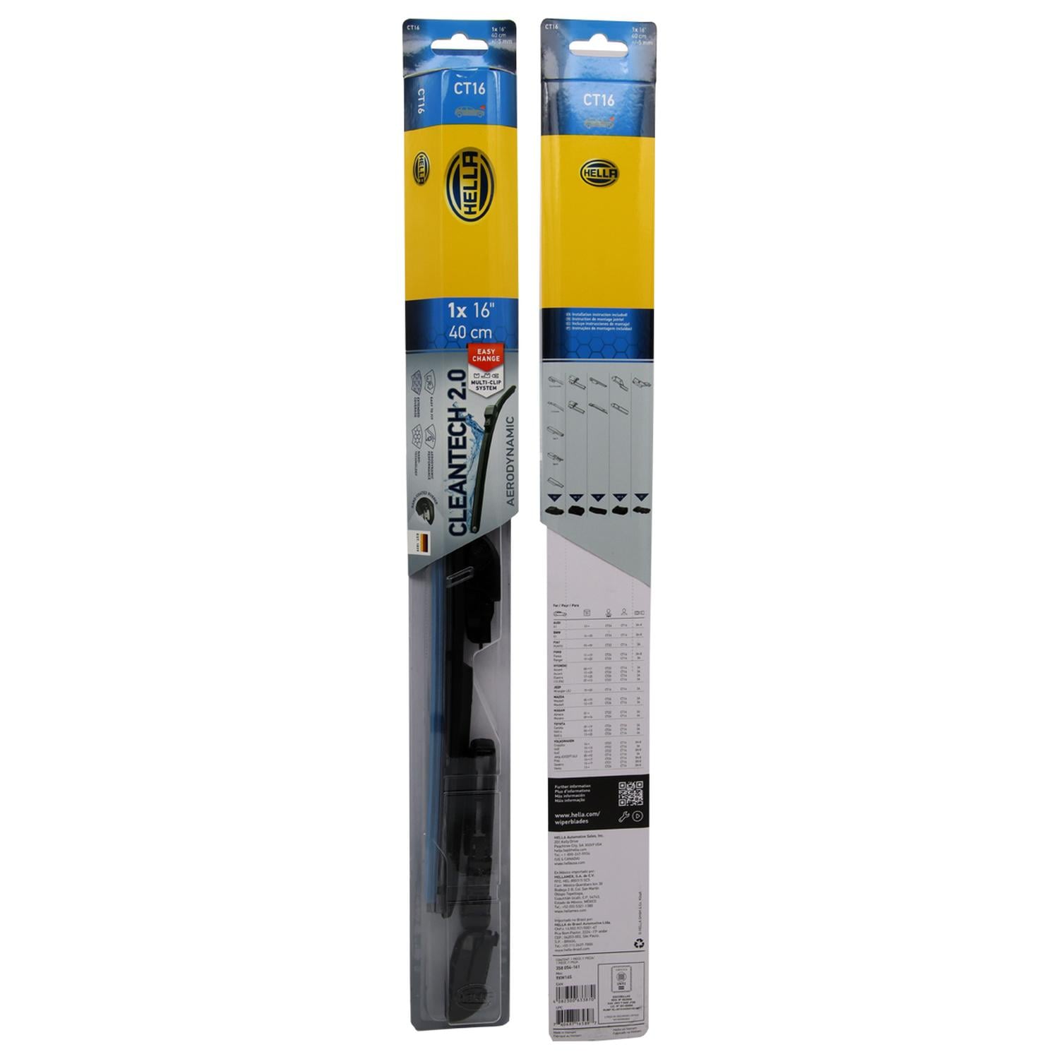 PLUMILLA HELLA CLEANTECH 16 PULGADAS 40 CM C/ADPT - 1